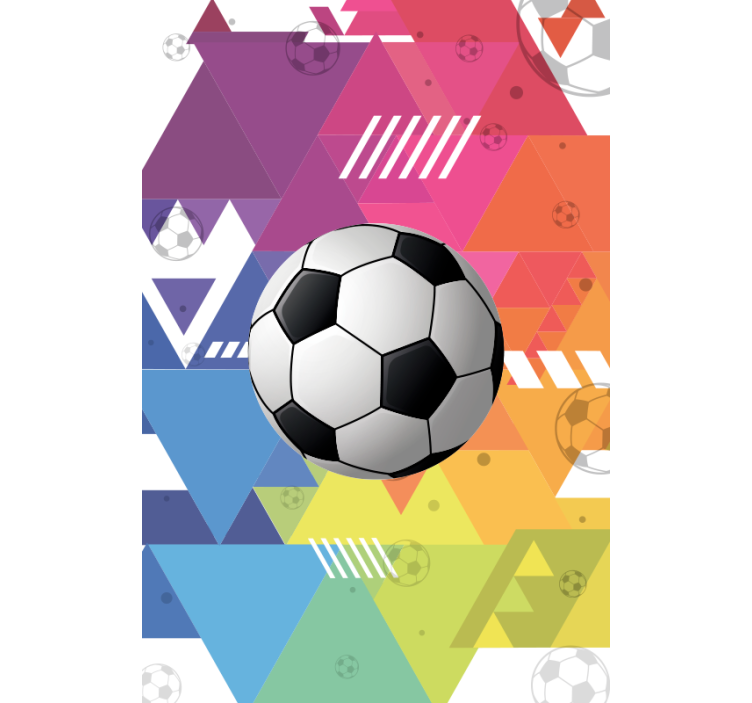 Multicolour geometric balls sports blind - TenStickers