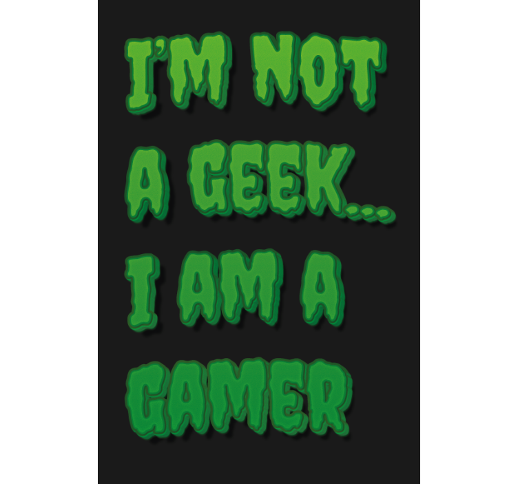 I am a gamer monster style Geek roller blind - TenStickers