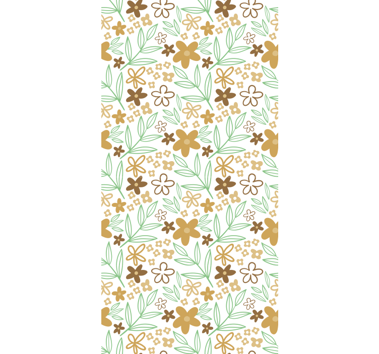 Floral Motif Design blind flowers and plants - TenStickers