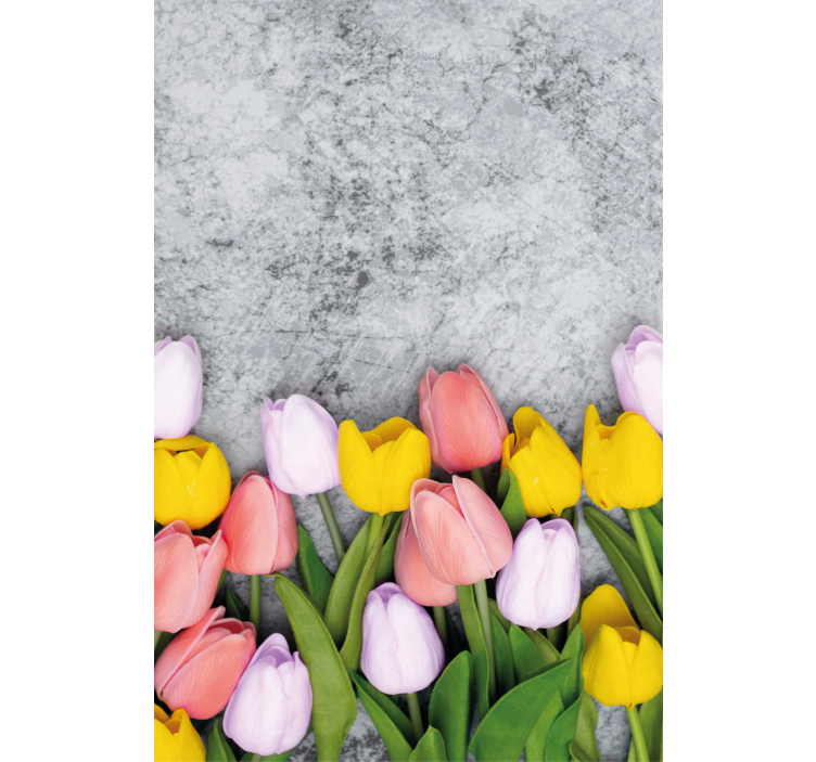 Vibrant Tulip Bloom blind flowers and plants - TenStickers