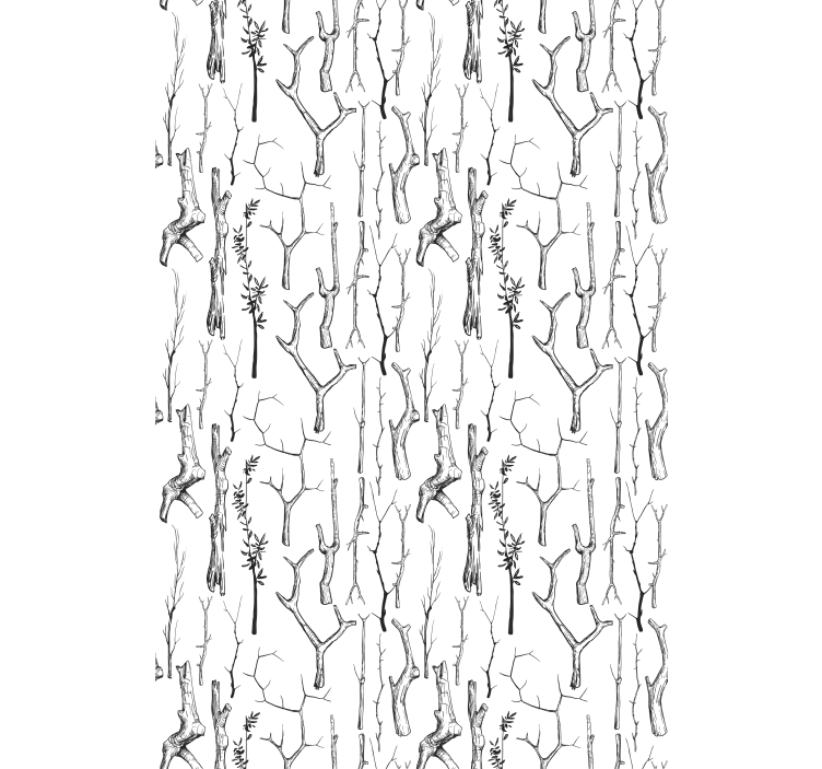 Black and white branches tree blind - TenStickers