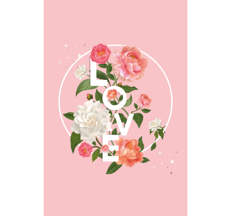 Love blind floral arrangement - TenStickers