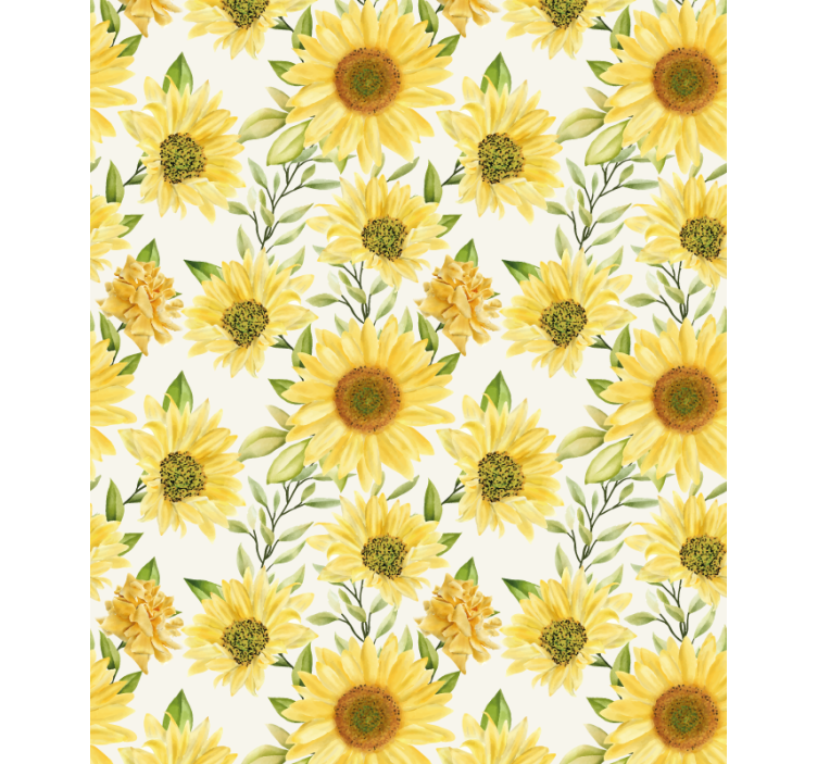 Elegant watercolor floral pattern Flower blind - TenStickers