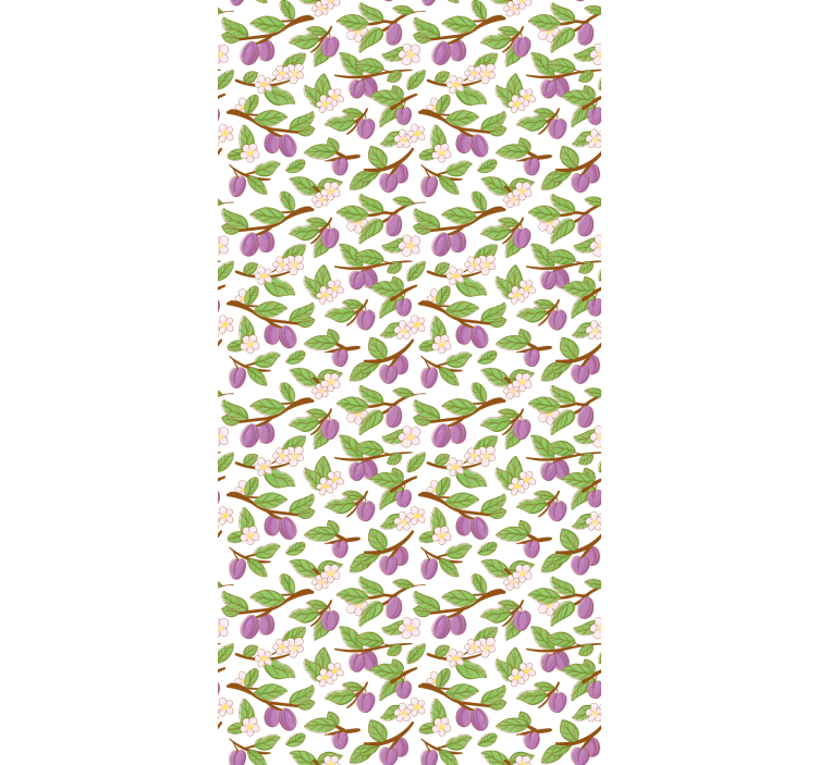 Plum Blossom Pattern blind fruit and vegetables - TenStickers
