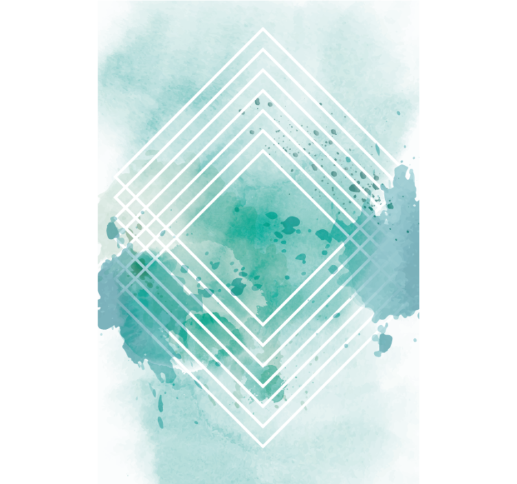 Geometric Watercolor Pattern modern blind - TenStickers