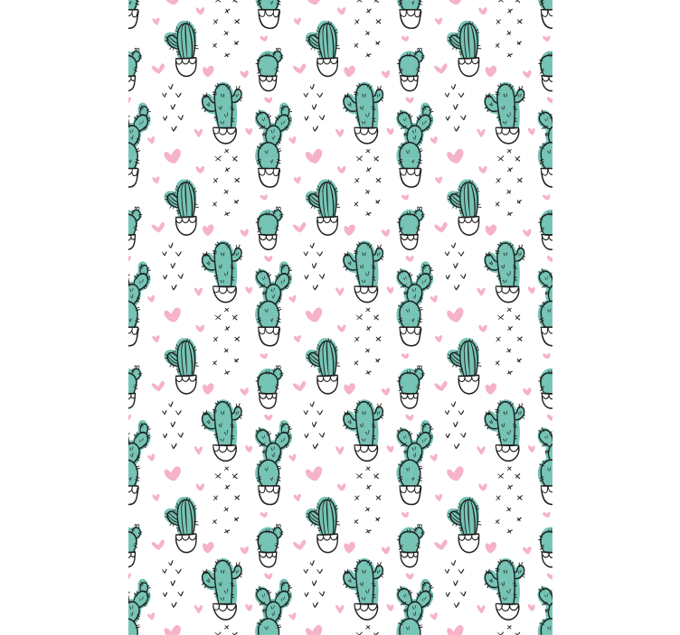 Cactus blind with a charming heart design - TenStickers