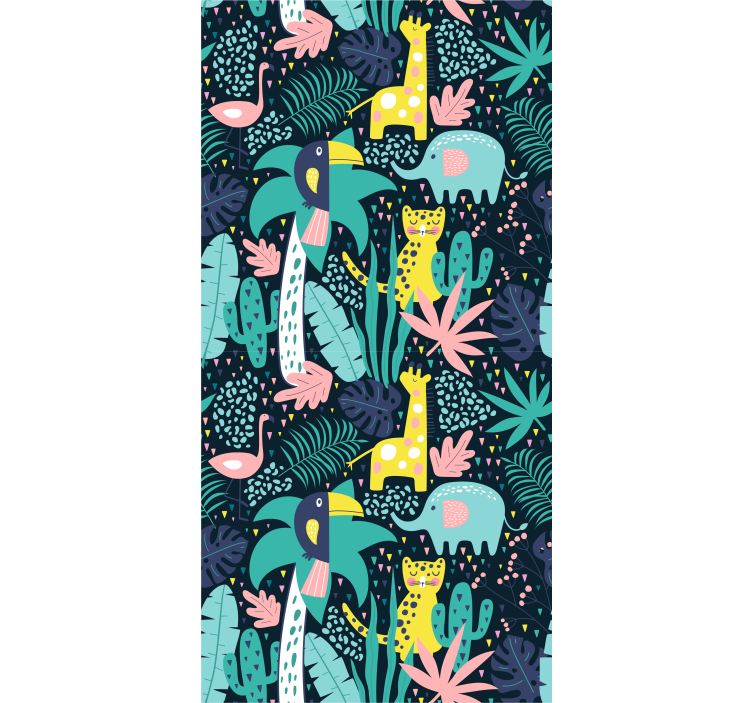 Tropical nordic animals blind children - TenStickers