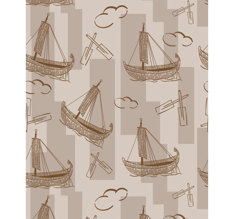 Sailing boats pattern blind children - TenStickers