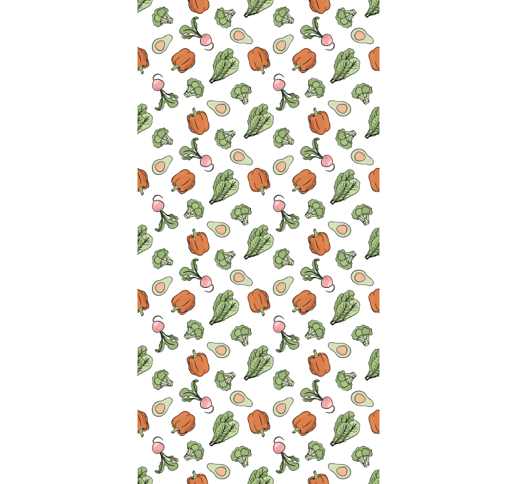 Vibrant vegetable medley blind kitchen - TenStickers