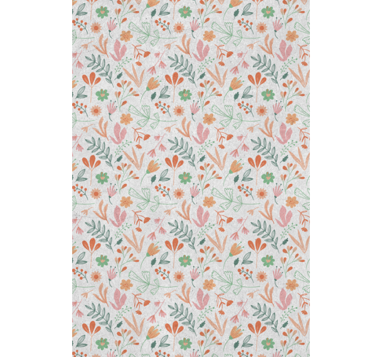 Floral spring pattern  Original roller blind - TenStickers
