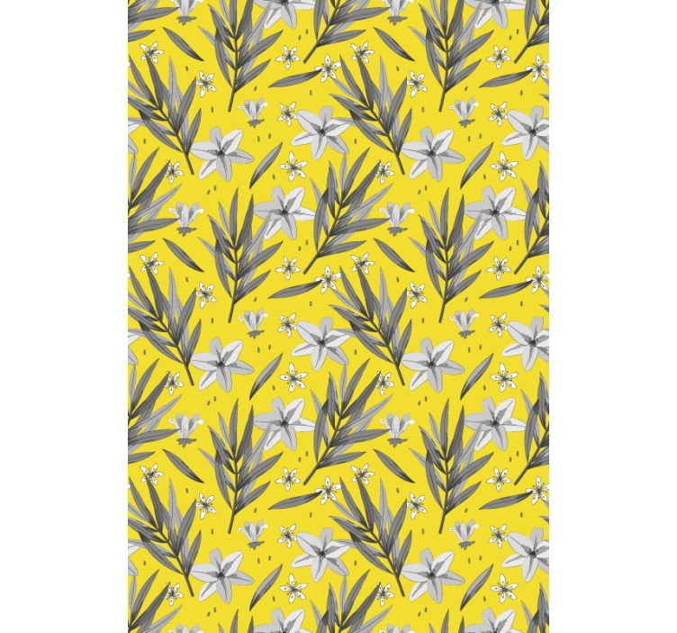 Floral Botanical Motif blind flowers and plants - TenStickers