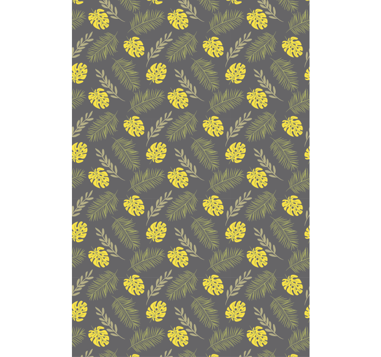 Tropical Leaf Pattern blind flowers and plants - TenStickers