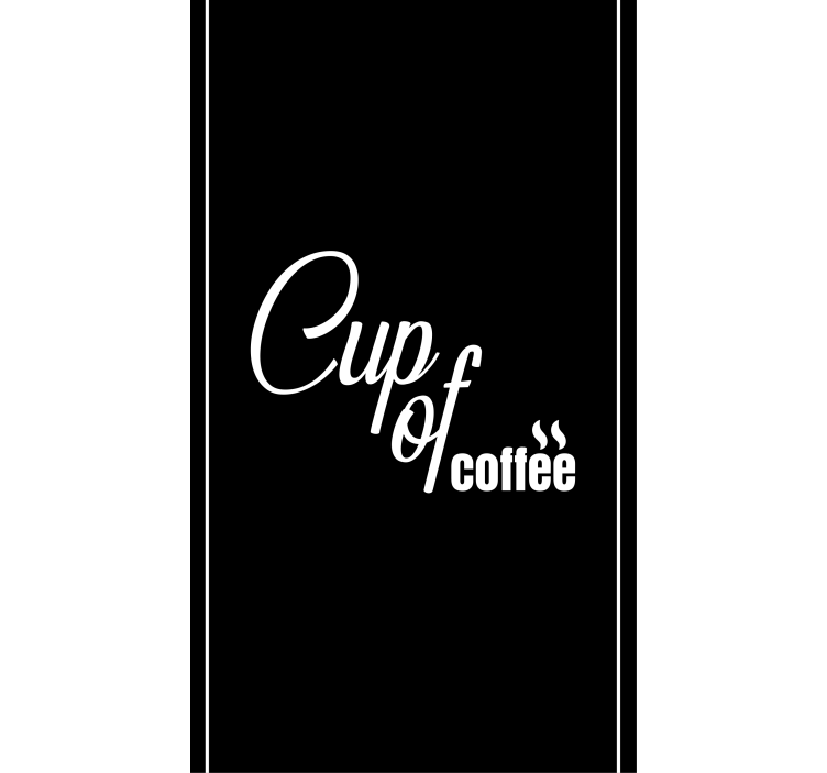 Cup of coffee blind kitchen - TenStickers