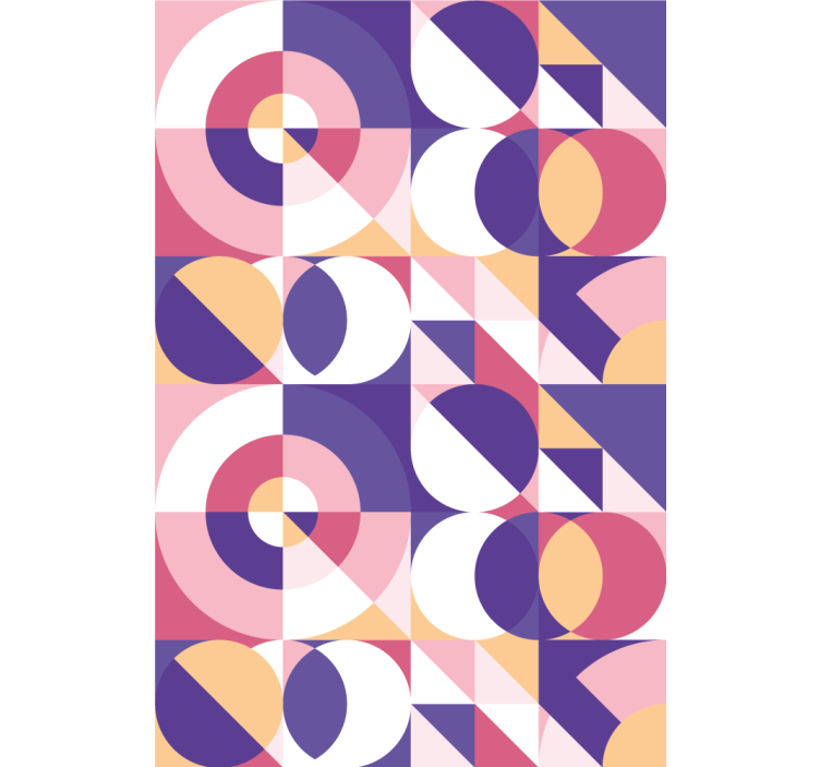 Geometric Circles Pattern modern blind - TenStickers