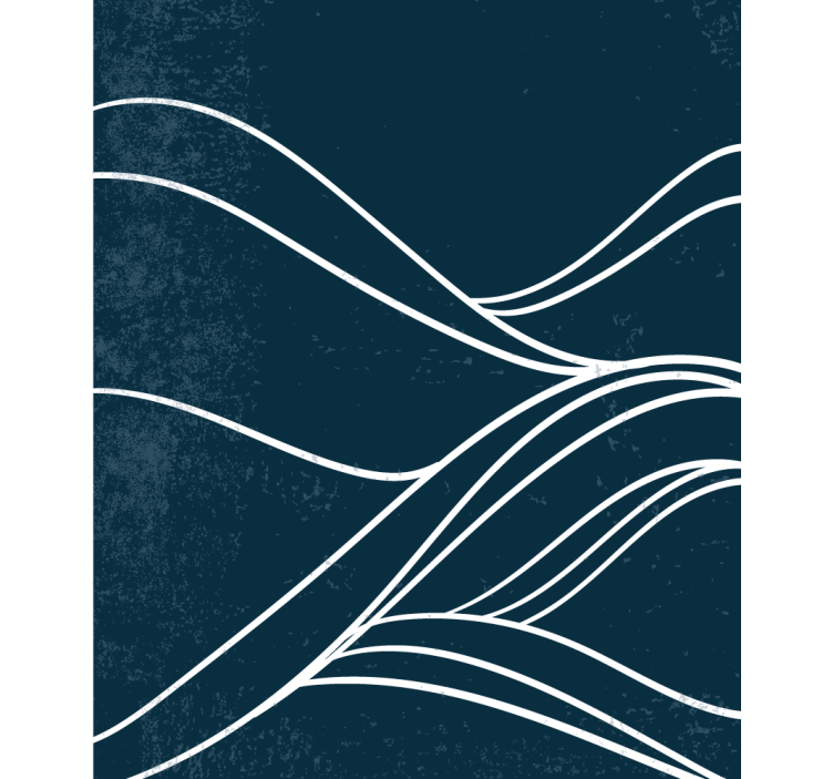 Water geometric art Blind painting - TenStickers