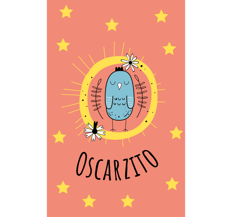 Blue bird with name blind children - TenStickers