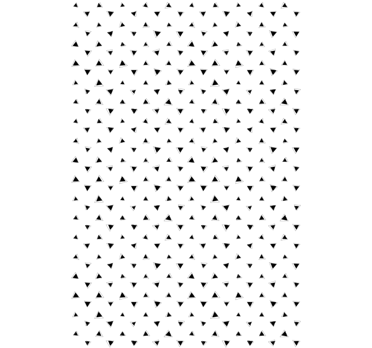 Black and white triangles pattern roller blind - TenStickers