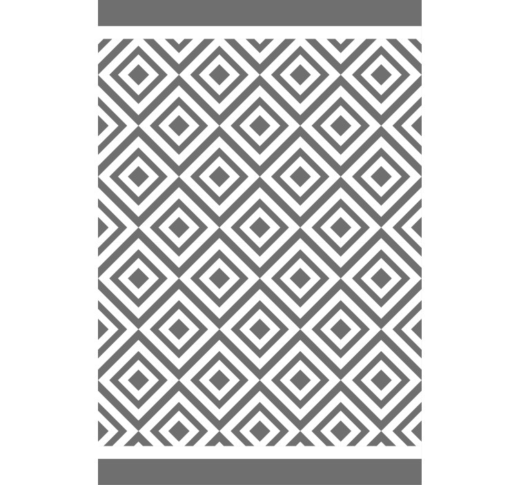 Grey and white geometric pattern Nordic blind - TenStickers