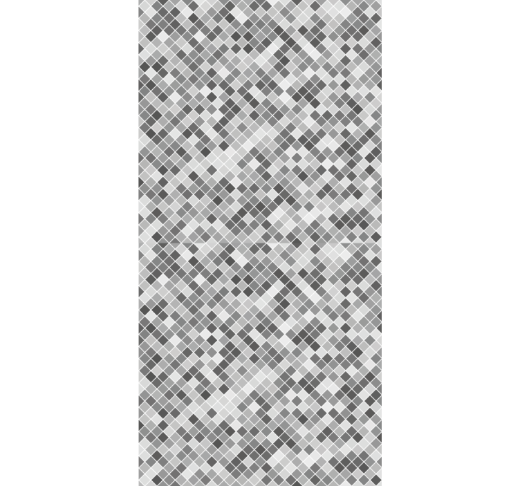 Gray tones squared pattern Elegant blind - TenStickers