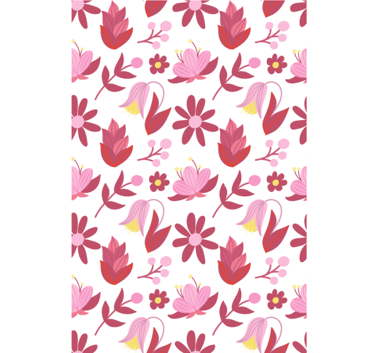 Floral Arrangement Pattern blind flowers and plants - TenStickers