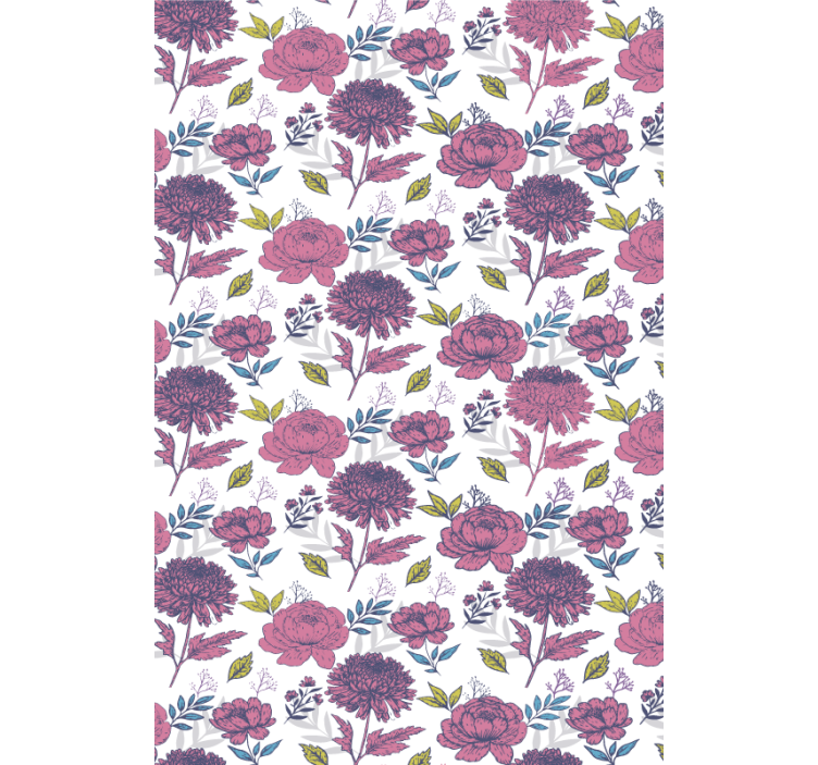 Blossom Floral Theme blind flowers and plants - TenStickers
