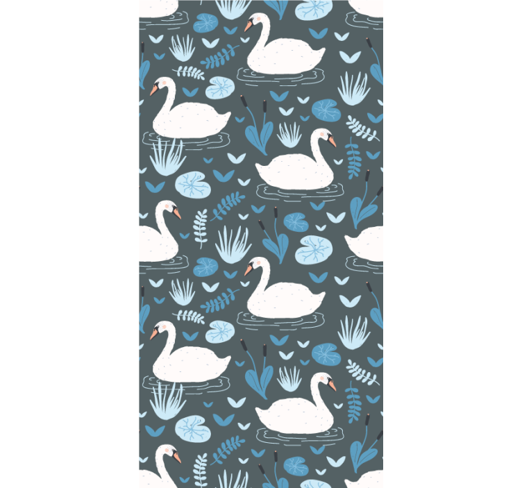 Idyllic swans serenity animals blind - TenStickers