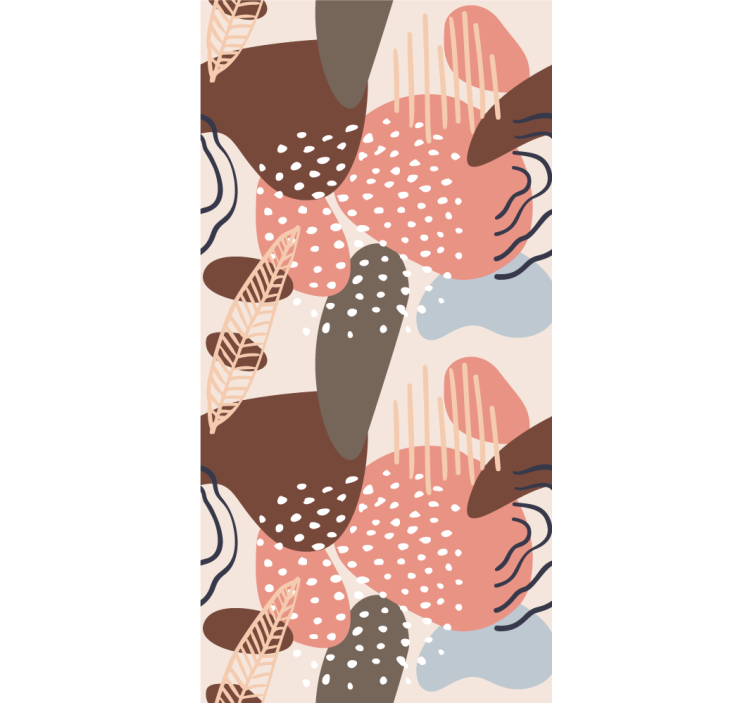 Organic pattern shapes modern blind - TenStickers