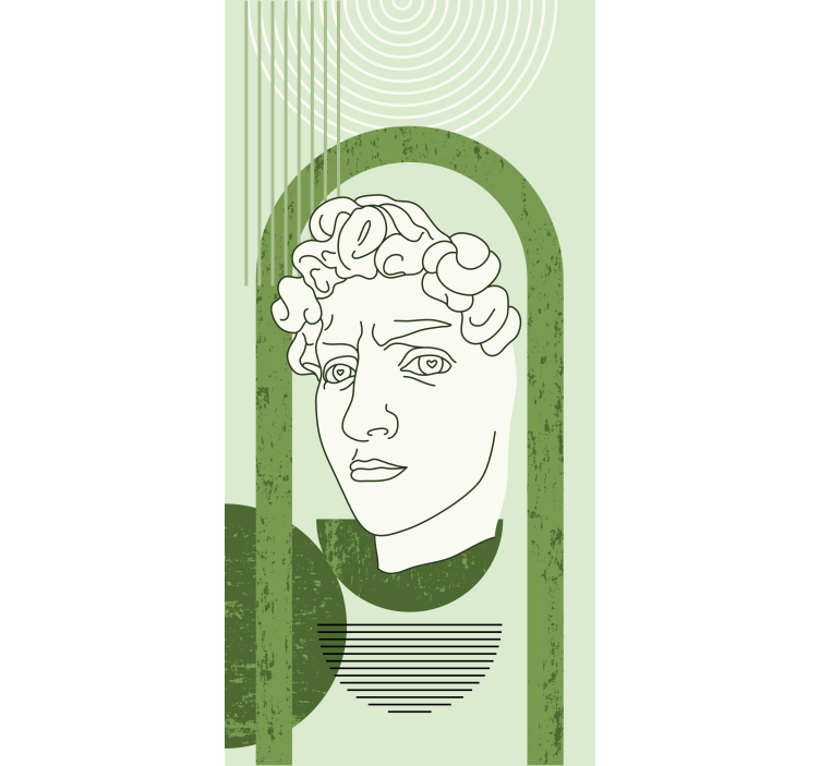 CLASSICAL SCULPTURE PORTRAIT art deco blind - TenStickers