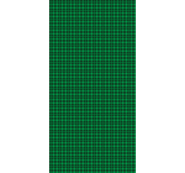 Classic Green Plaid pattern roller blind - TenStickers