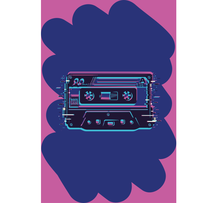 Retro Cassette Illustration blind geek - TenStickers