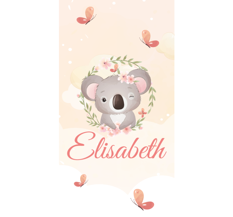 Blind children personalized baby koala plush - TenStickers