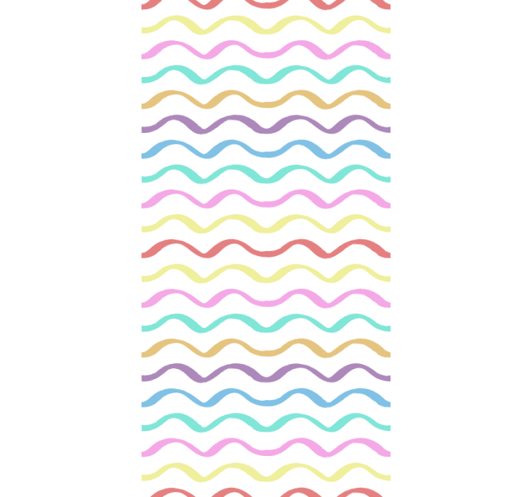 Colorful wavy lines blind children - TenStickers