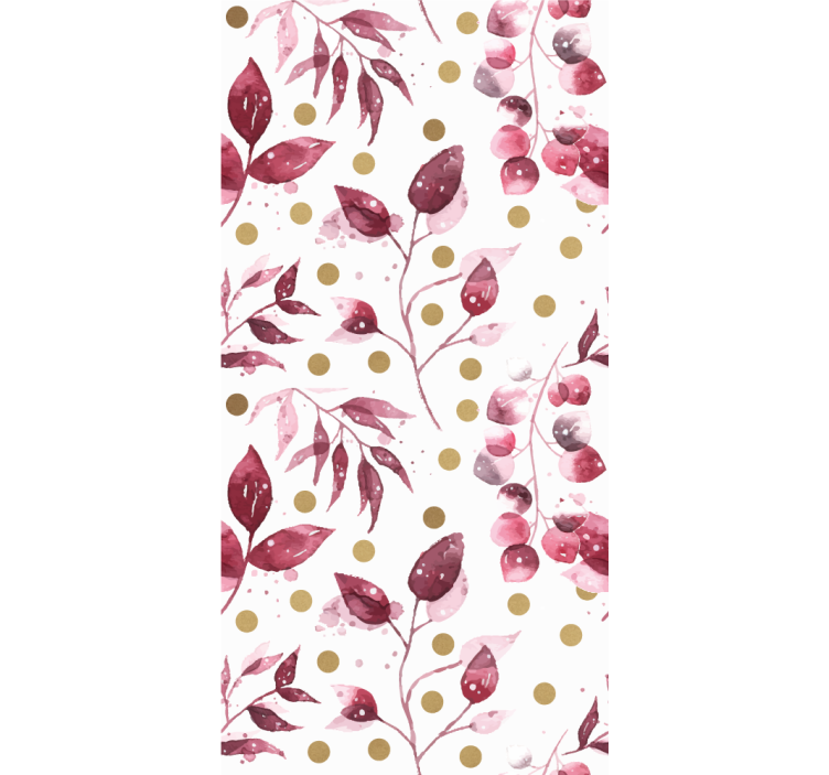 Floral Dot Pattern blind flowers and plants - TenStickers