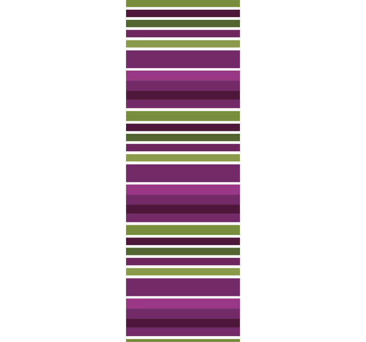 Purple and green motif bathroom blind - TenStickers