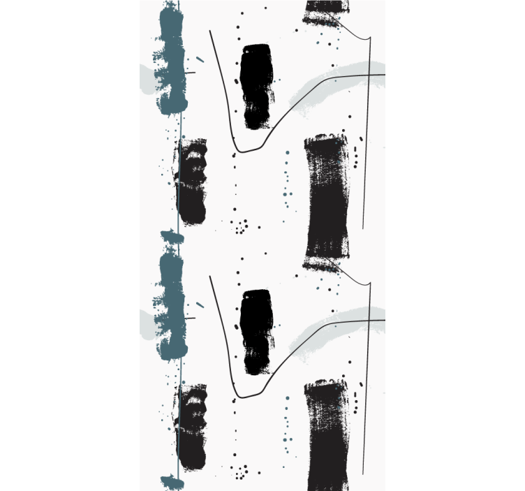 Abstract Brushstrokes Design modern blind - TenStickers