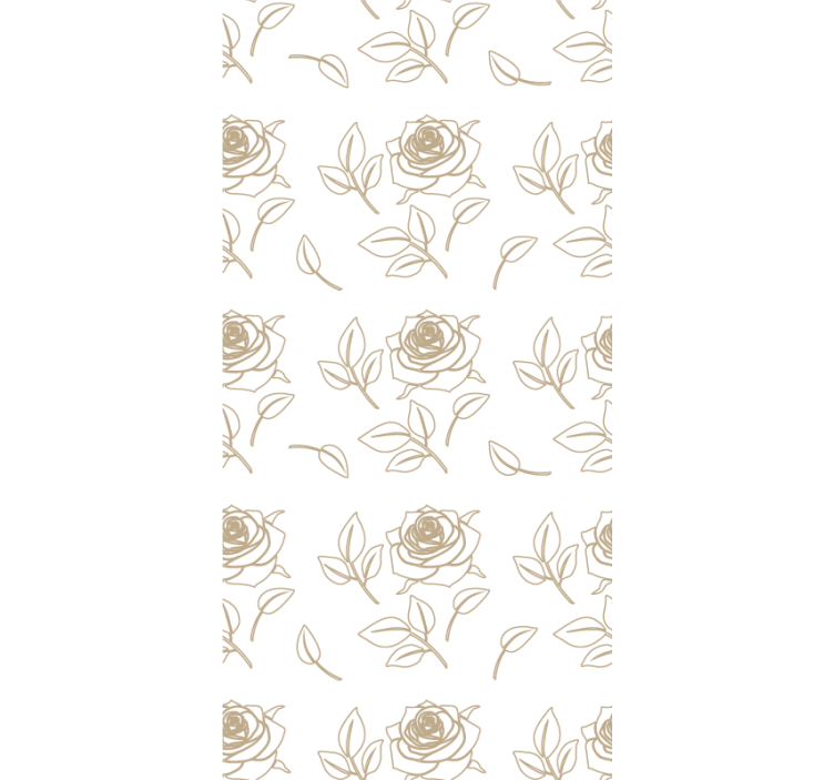 Delicate Rose Pattern blind flowers and plants - TenStickers