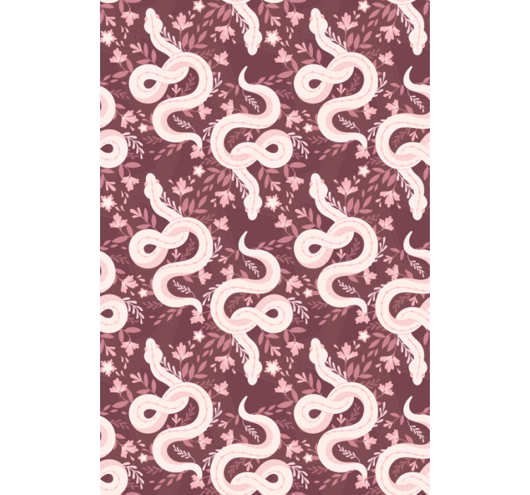 Coiling Serpents Floral animals blind - TenStickers