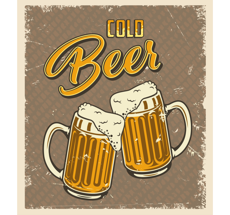 COLD BEER MUGS blind sports - TenStickers