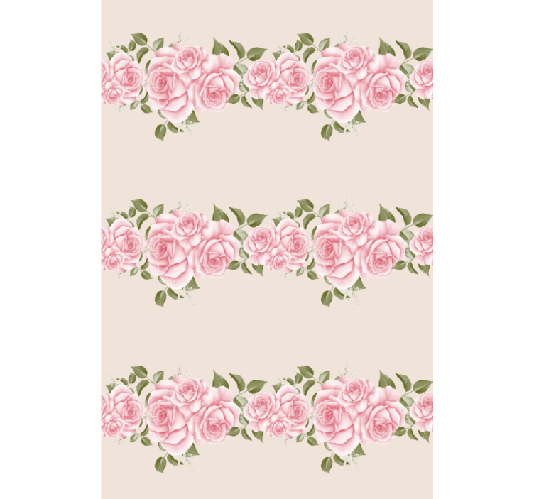 Beautiful Pink Roses blind flowers and plants - TenStickers
