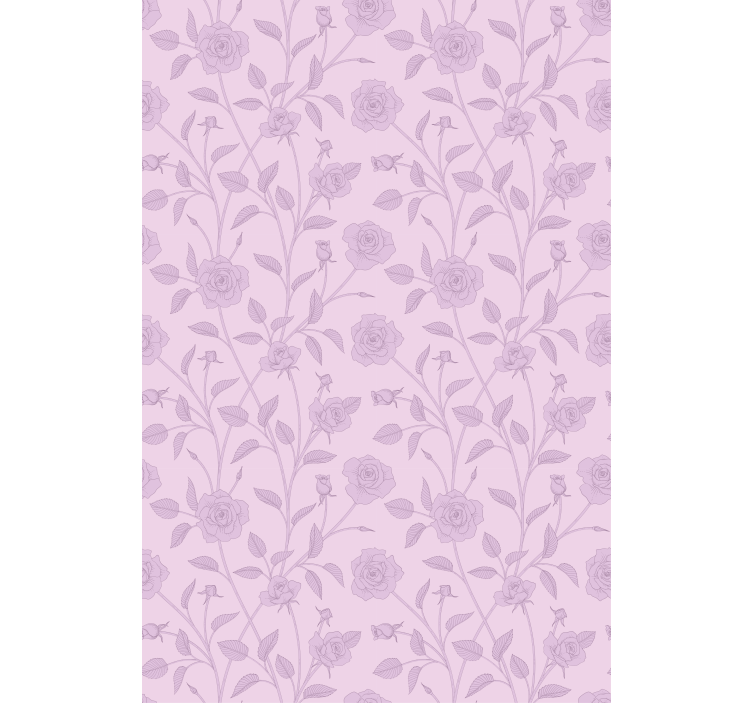 Rose Floral Pattern blind flowers and plants - TenStickers