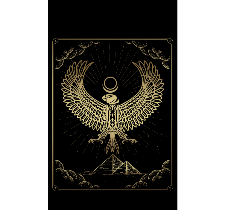 Golden falcon symbol blind original - TenStickers