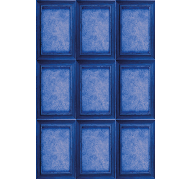 Elegant blue panels pattern roller blind - TenStickers