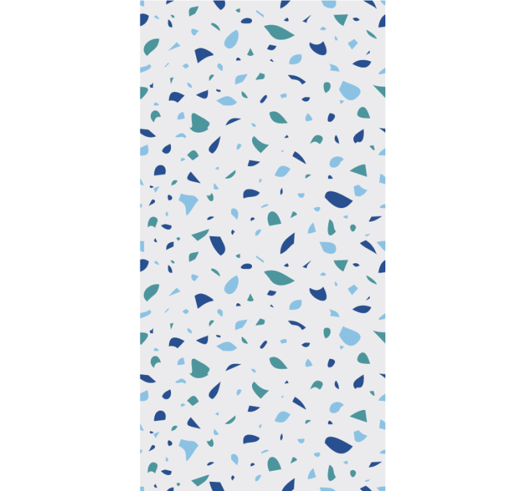 Blue terrazzo effect pattern roller blind - TenStickers