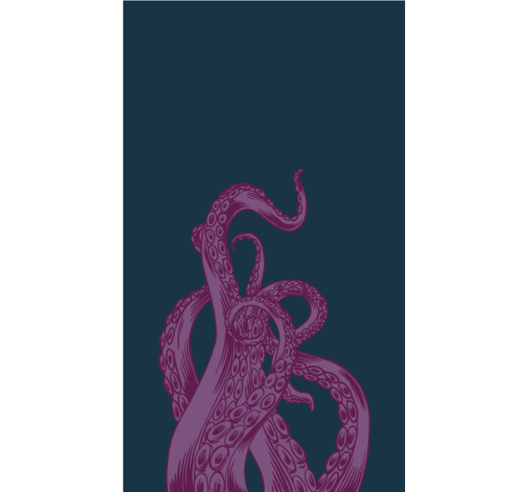Octopus Tentacles Design animals blind - TenStickers