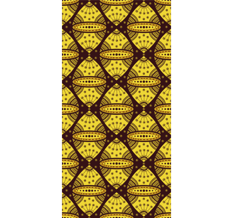 Pattern roller blind geometric pattern fusion - TenStickers