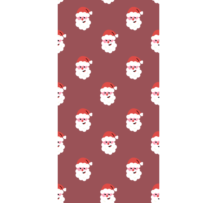 Santa Faces Pattern blind films - TenStickers