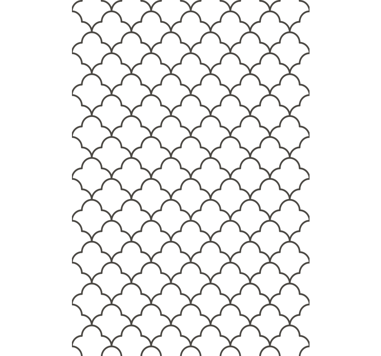 Stylized Curved Pattern modern blind - TenStickers