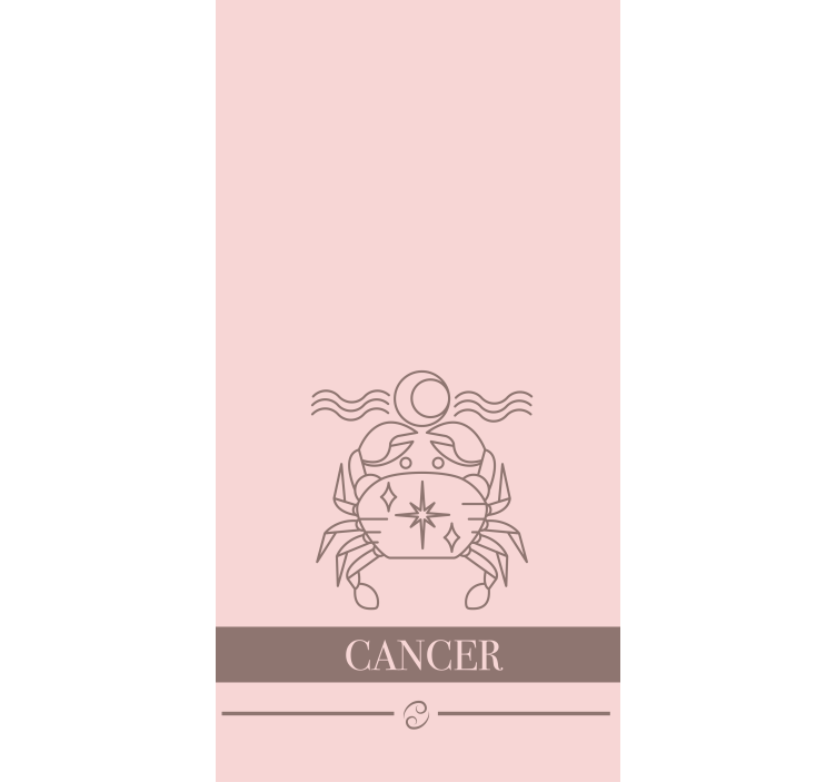 Cancer zodiac emblem text blind - TenStickers