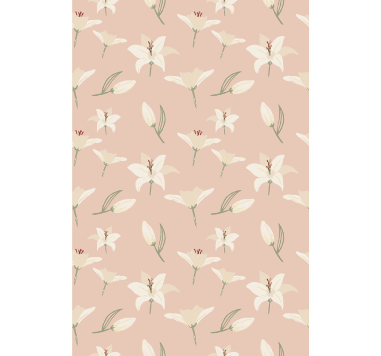 Delicate Floral Pattern blind flowers and plants - TenStickers