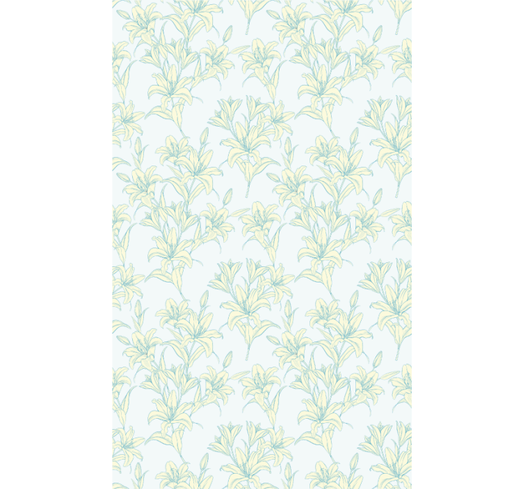 Subtle Botanical Motifs blind flowers and plants - TenStickers